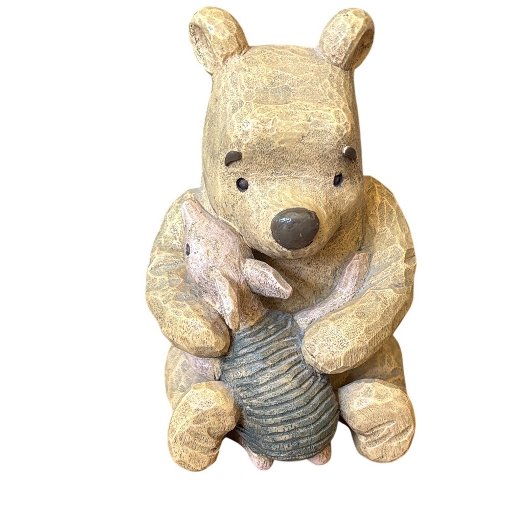 Classic Disney Pooh & Piglet Piggy Bank Designed By CHARPENTE Over 3 Pounds RARE